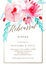 In bloom - Rehearsal Dinner Party Invitation